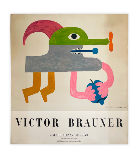 Affiche originale Victor Brauner Galerie Alexandre Iolas, 1970