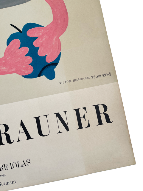 Affiche originale Victor Brauner Galerie Alexandre Iolas, 1970