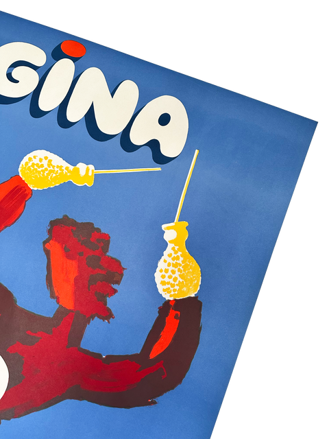 Original Bernard Villemot Poster Orangina "Dance" 1983