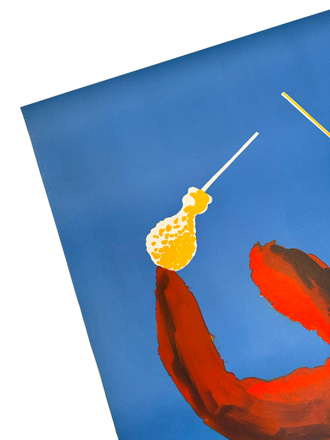 Original Bernard Villemot Poster Orangina "Dance" 1983