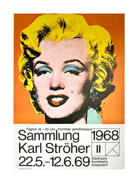 Original Andy Warhol Poster "Sammlung Karl Stroher", 1968