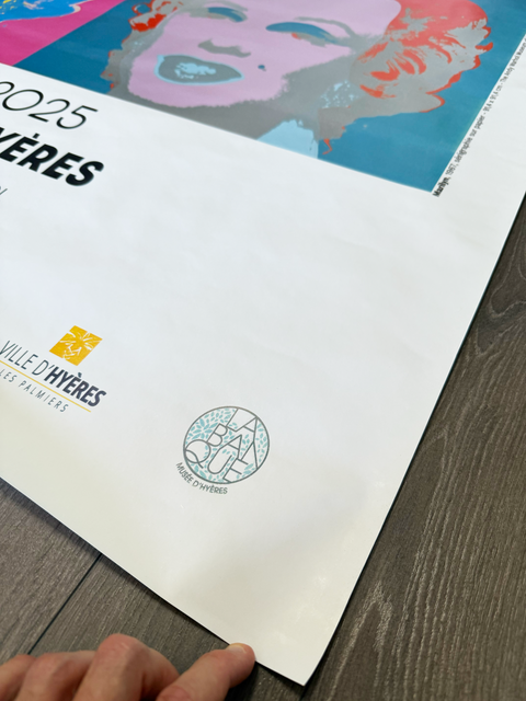 Original Andy Warhol Poster Museum D'Hyeres 2025