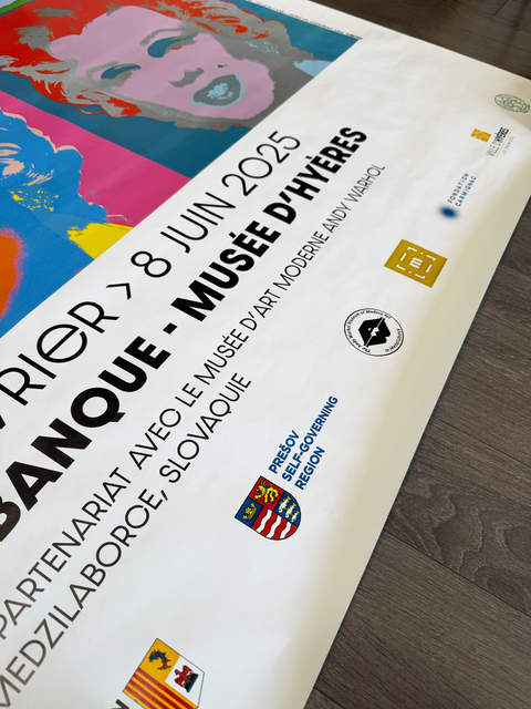 Original Andy Warhol Poster Museum D'Hyeres 2025