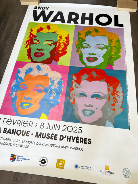 Original Andy Warhol Poster Museum D'Hyeres 2025