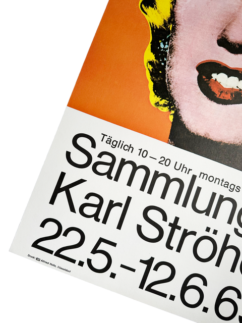 Original Andy Warhol Poster "Sammlung Karl Stroher", 1968