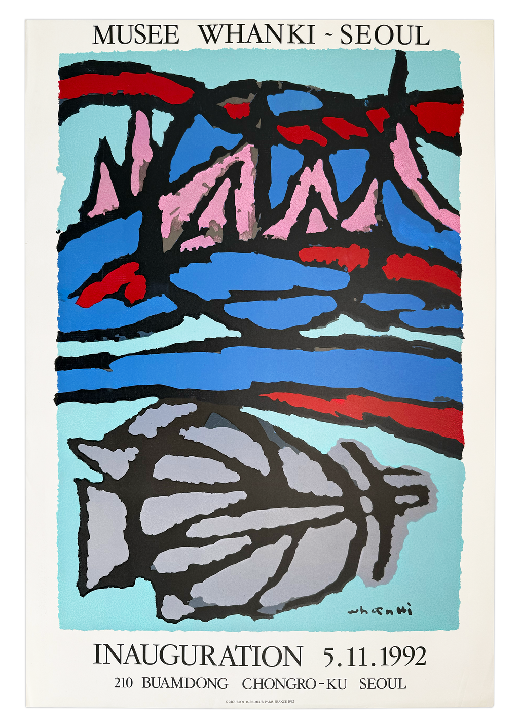 Original Kim Whanki Poster 1992 
