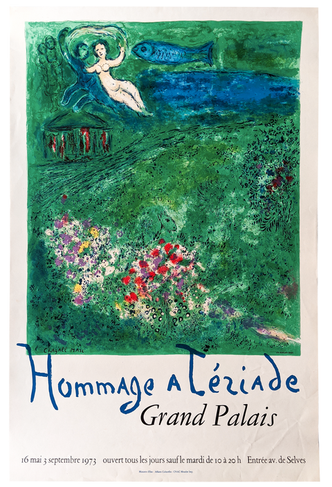 Original Chagall Hommage A Teriade 1973