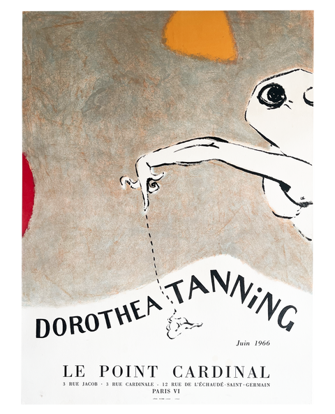 Affiche originale Dorothea Tanning Le Point Cardinal - 1966 - Paris