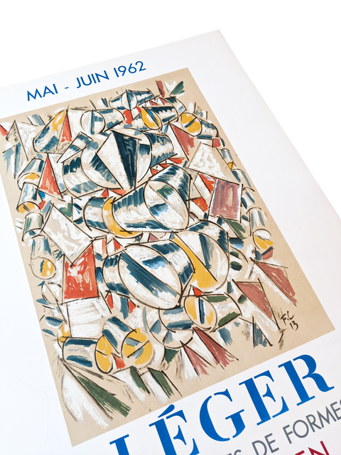 Affiche originale de l'exposition Fernand Léger 1962