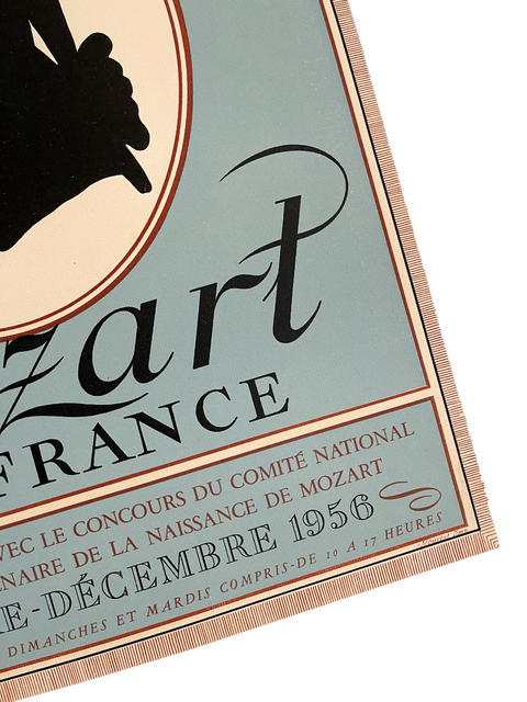 Original Mozart Poster, Galerie Mazarine - 1956