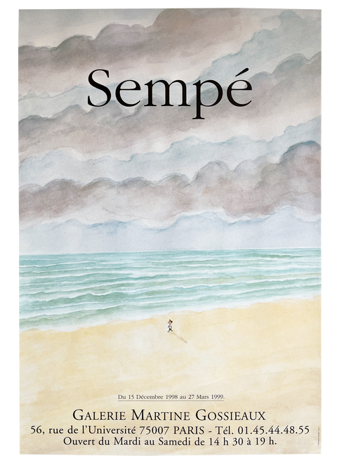 Affiche originale de Sempé 1998, Paris