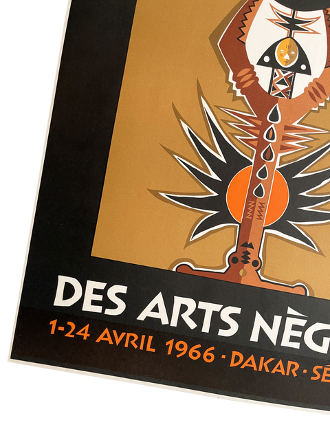Original Poster Mondial Des Arts Negres - 1966