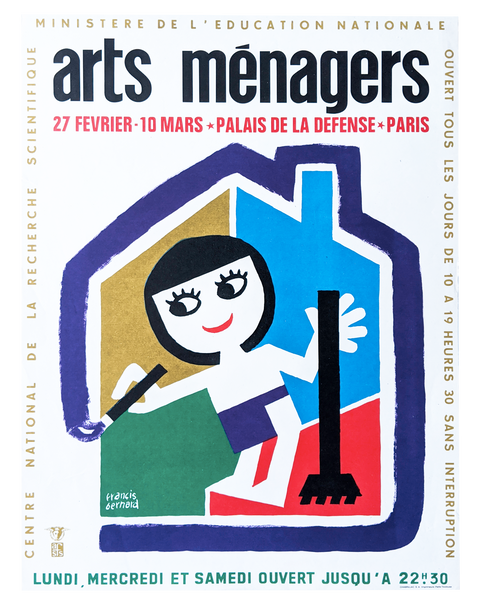 Affiche originale Salon des Arts Ménagers Paris