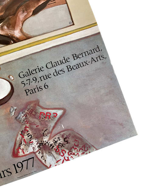 Original Poster Francis Bacon 1977 Paris Exhibition