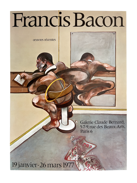 Affiche originale Francis Bacon Exposition Paris 1977