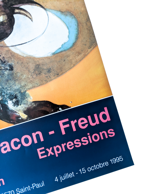 Affiche d'exposition originale de Francis Bacon Freud Expressions Corrida - 1995