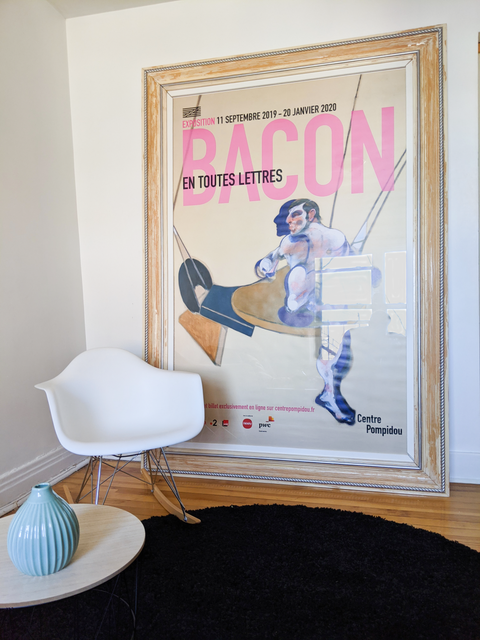 Grande Affiche Originale Francis Bacon 2019 - Centre Pompidou - Grand Format
