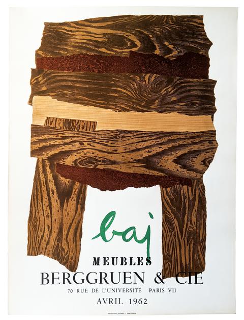 Affiche originale par Enrico Baj Imprimée en 1962