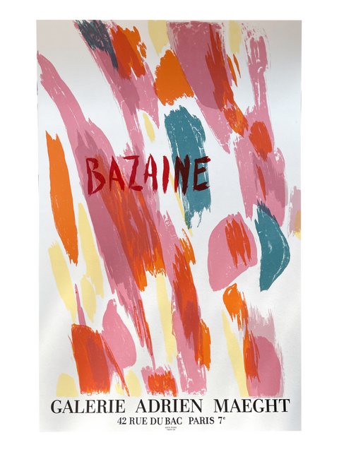 Affiche originale Jean Bazaine 1970 Galerie Maeght