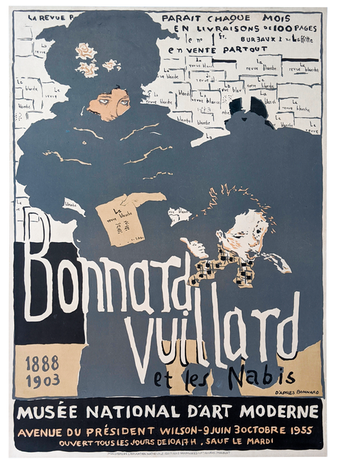 Original Exhibition Poster La Revue Blanche - Pierre Bonnard - 1955