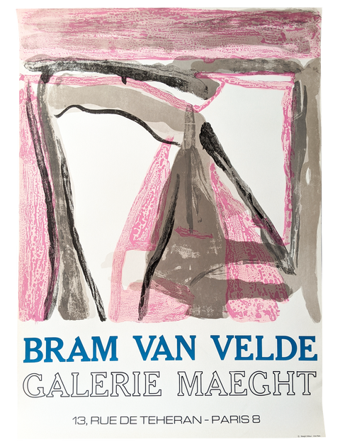 Affiche Originale Bram Van Velde 1975