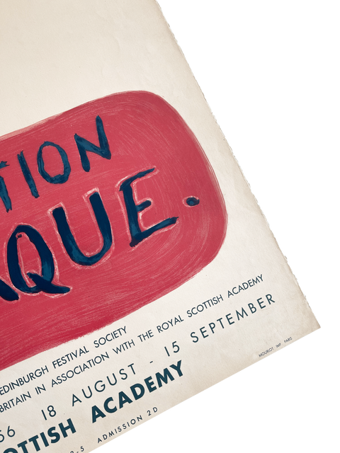 Original Poster Georges Braque L'oiseau - Royal Scottish Academy, 1956 (Arch Paper) - Mourlot