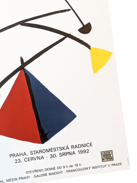 Affiche d'exposition originale de Calder 1992