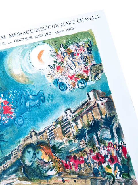 Affiche originale Chagall "L'œuvre Gravé" - 1987