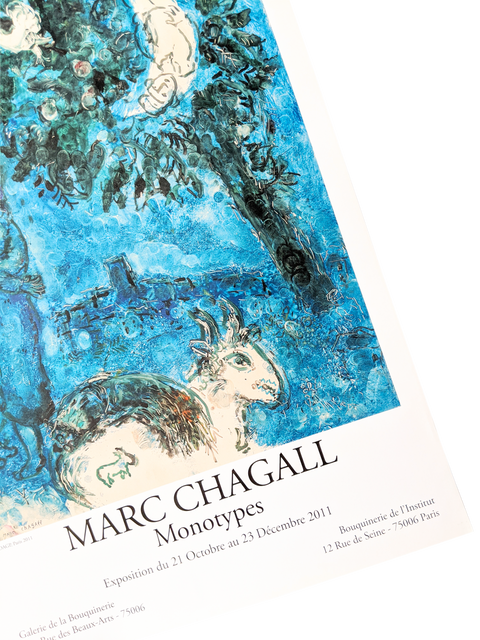 Affiche originale d'exposition Chagall 2011