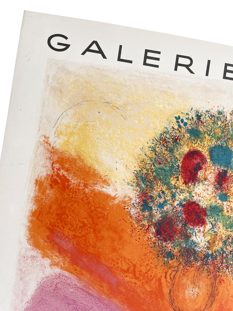 Affiche originale de Marc Chagall Galerie Maeght – Les Champs Élysées, Paris – Mourlot