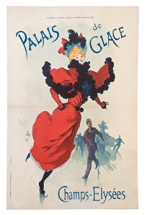 Affiche originale de Jules Cheret, Palais De Glace - Champs Elysée - 1894