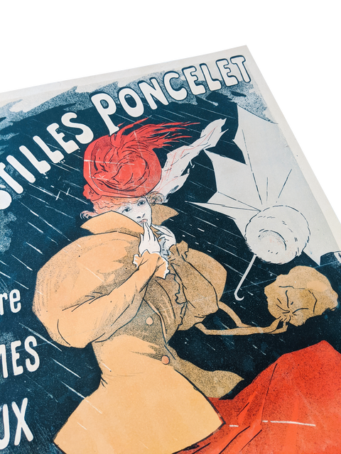 Affiche originale par Jules Chéret, Pastilles Poncelet - 1896
