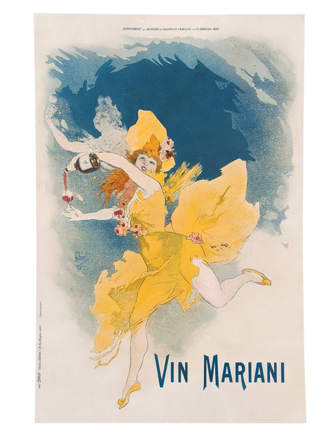 Affiche originale de Jules Chéret, Vin Mariani - 1895