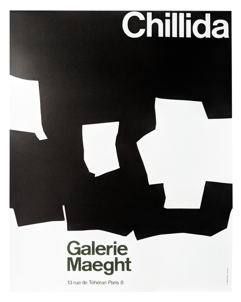 Affiche lithographique originale Chillida Maeght - 1970
