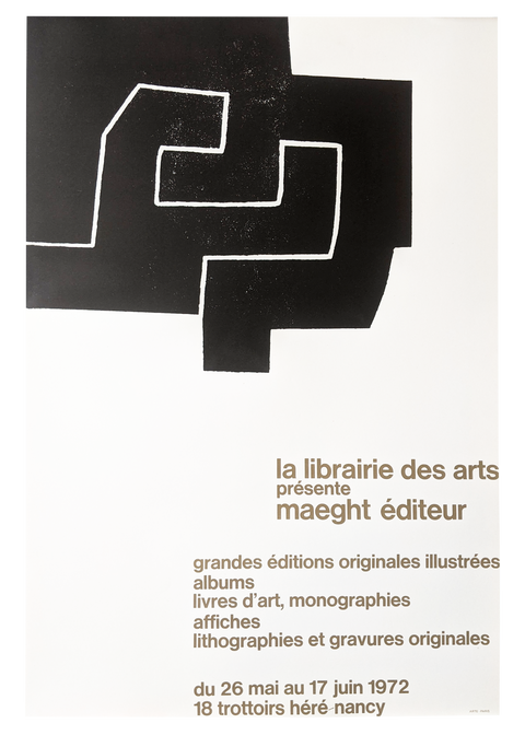 Affiche Lithographie Originale Chillida - Maeght 1972
