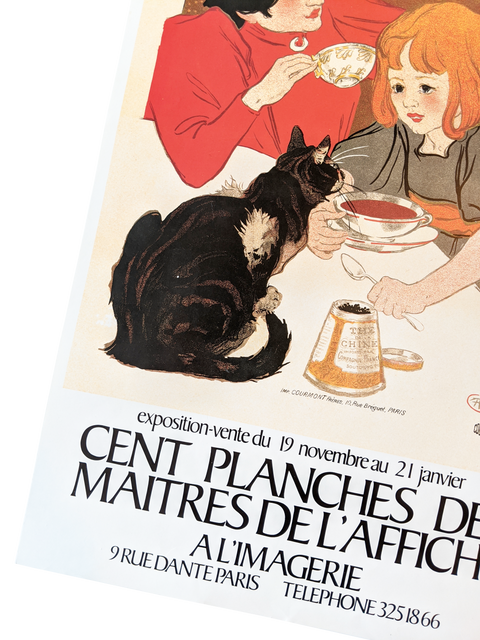 Affiche originale de l'exposition Compagnie Française des chocolats - Steinlen