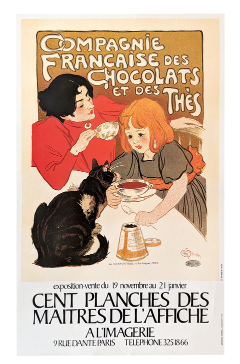 Affiche originale de l'exposition Compagnie Française des chocolats - Steinlen