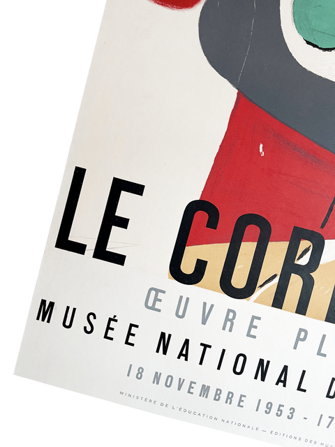 Original Poster Le Corbusier - Musée National D'Art Moderne, 1954 - Mourlot