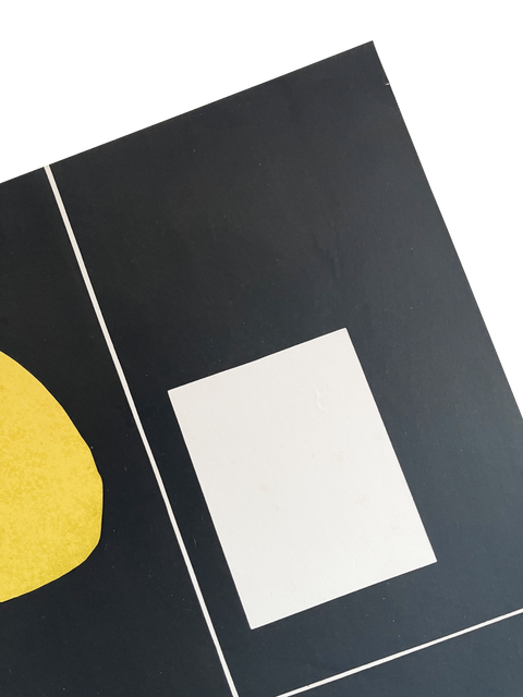 Affiche d'exposition originale Le Corbusier 1962 MOURLOT