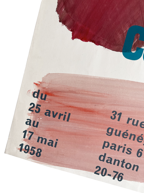 Affiche originale Corneille 50 Gouaches, Galerie Le Gendre Paris - 1958