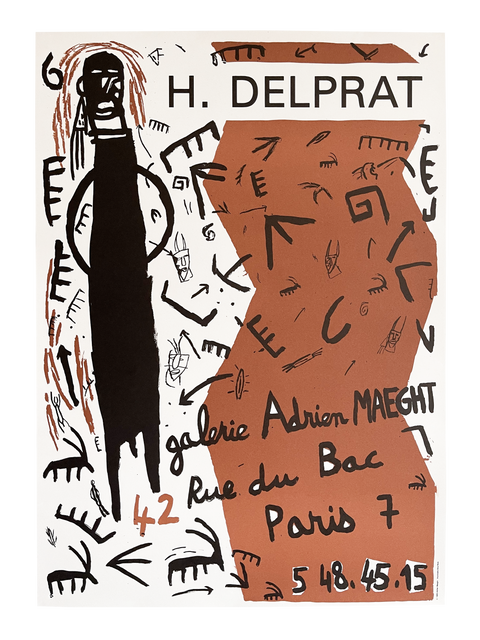 Affiche originale Delprat Maeght 1987