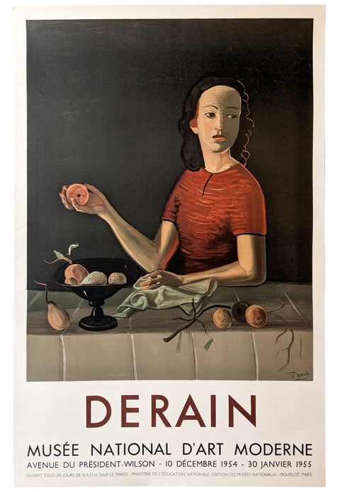 Affiche originale André Derain Musée National d'Art Moderne - 1954