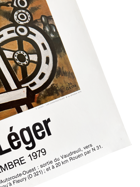 Affiche originale Fernand Leger "Château de Vascoeuil" - 1979