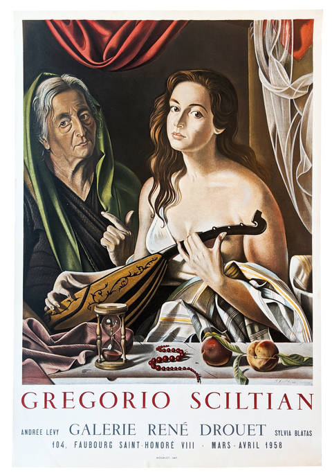 Affiche originale Gregorio Sciltian - 1958