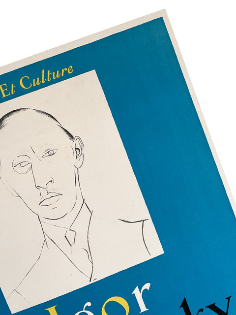 Original Pablo Picasso Poster "Igor Strawinsky" Paris, 1946 - Mourlot