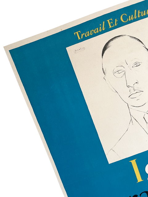Original Pablo Picasso Poster "Igor Strawinsky" Paris, 1946 - Mourlot