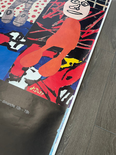 Affiche originale de Jean Dubuffet Galerie Nationale - Place de la Concorde, 1991