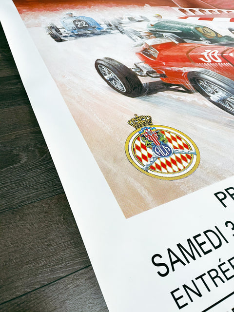 Original Poster Historique Grand Prix Monaco 1997 - Automobile Club - Big Size