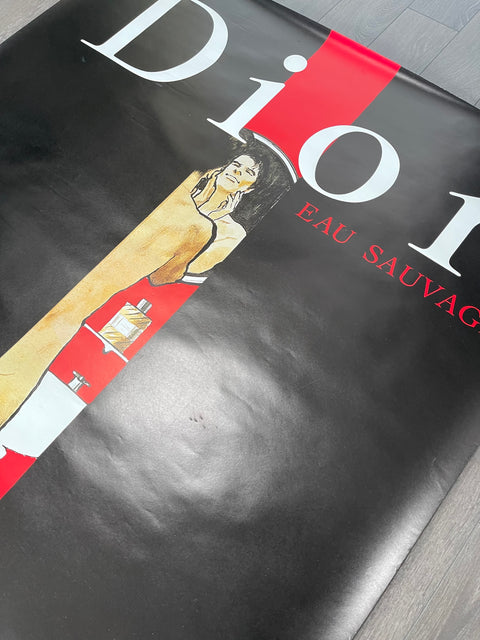 Original Dior Poster By Rene Gruau - 1979