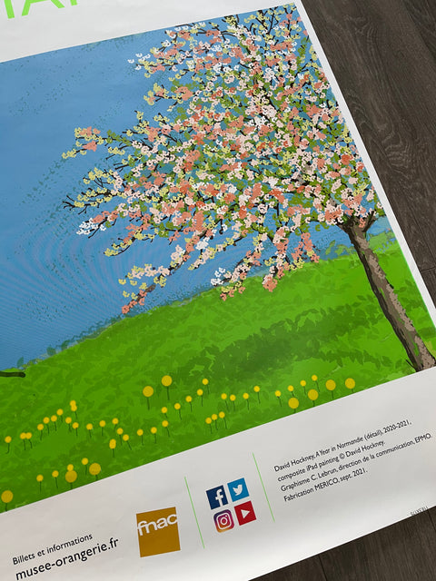Original Large Poster David Hockney 2021 - Musée De L'Orangerie - Big Size